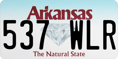 AR license plate 537WLR