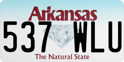AR license plate 537WLU