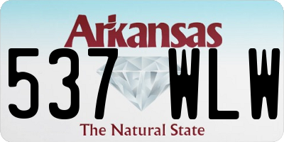 AR license plate 537WLW