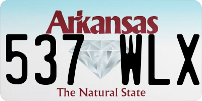 AR license plate 537WLX