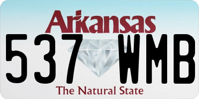 AR license plate 537WMB