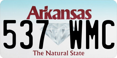 AR license plate 537WMC