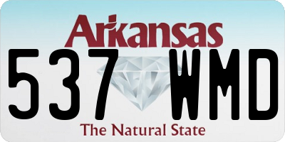 AR license plate 537WMD