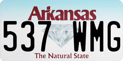 AR license plate 537WMG