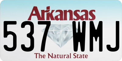 AR license plate 537WMJ