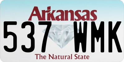 AR license plate 537WMK
