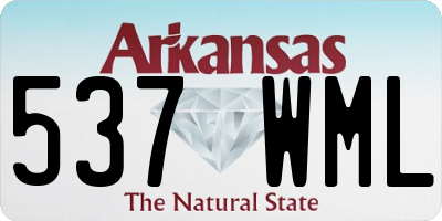 AR license plate 537WML