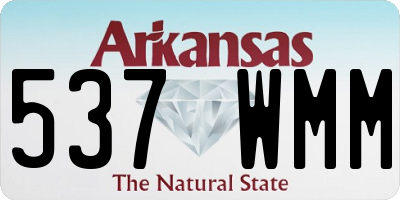 AR license plate 537WMM