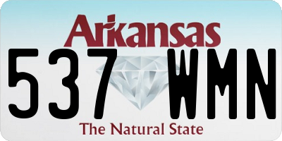 AR license plate 537WMN