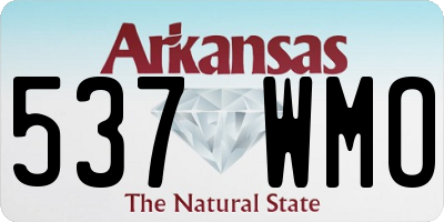 AR license plate 537WMO