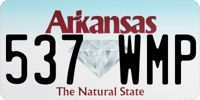 AR license plate 537WMP