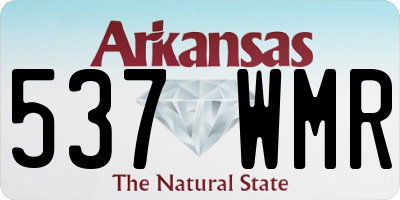 AR license plate 537WMR