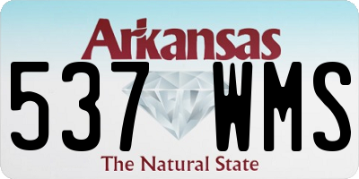 AR license plate 537WMS