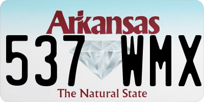 AR license plate 537WMX