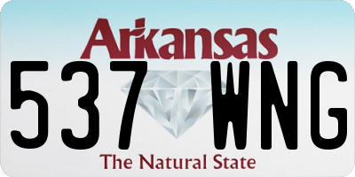 AR license plate 537WNG