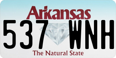 AR license plate 537WNH