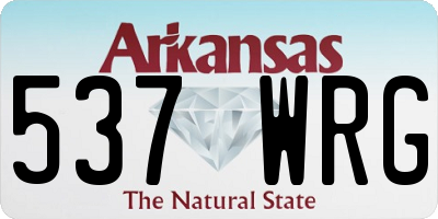 AR license plate 537WRG