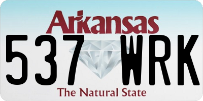 AR license plate 537WRK