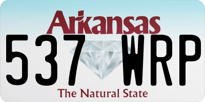 AR license plate 537WRP