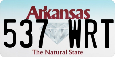 AR license plate 537WRT