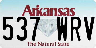 AR license plate 537WRV