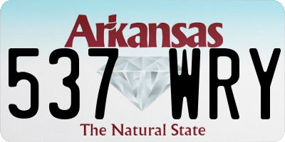 AR license plate 537WRY