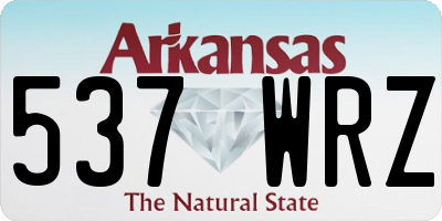 AR license plate 537WRZ