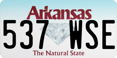 AR license plate 537WSE