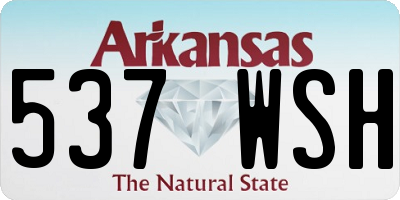 AR license plate 537WSH