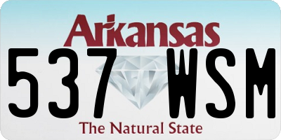 AR license plate 537WSM