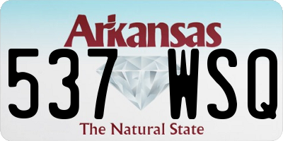 AR license plate 537WSQ