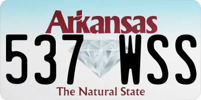 AR license plate 537WSS