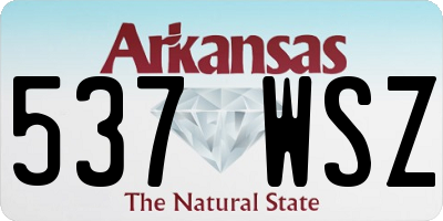 AR license plate 537WSZ