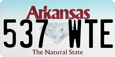 AR license plate 537WTE