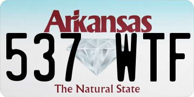 AR license plate 537WTF