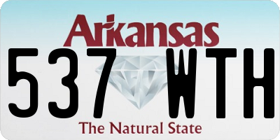 AR license plate 537WTH