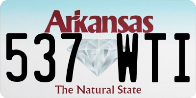 AR license plate 537WTI