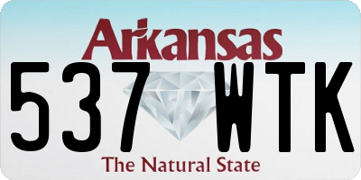AR license plate 537WTK