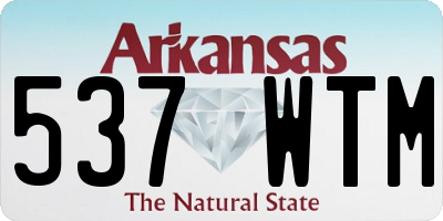 AR license plate 537WTM