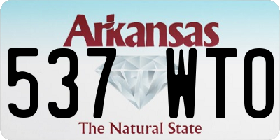 AR license plate 537WTO