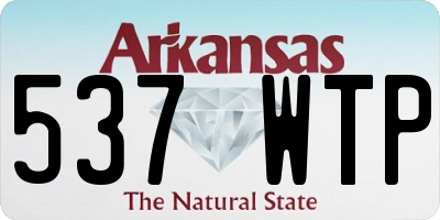AR license plate 537WTP