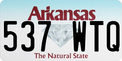 AR license plate 537WTQ
