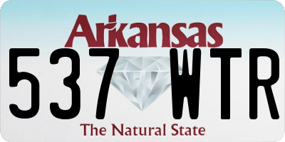 AR license plate 537WTR
