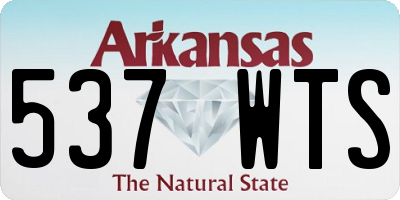 AR license plate 537WTS