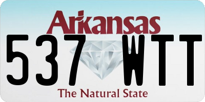AR license plate 537WTT