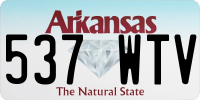 AR license plate 537WTV