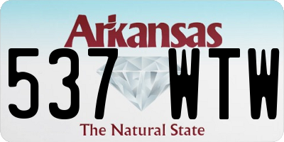 AR license plate 537WTW