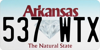 AR license plate 537WTX