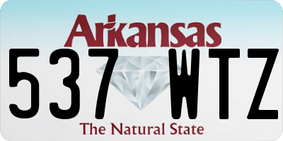 AR license plate 537WTZ