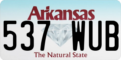 AR license plate 537WUB